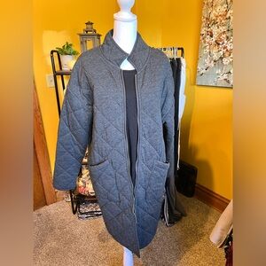 Z Supply Gray Quilted Ski Jacket